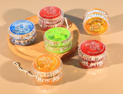 15 Stück LED Licht Jo-Jo, Responsive Kugellager Jo-Jo, Leuchten Yoyos Für Kinder für Anfänger, Kunststoff Responsive Yoyo für Geburtstag Party Gastgeschenk Mitgebsel Klassenzimmer Preise von Foreverup