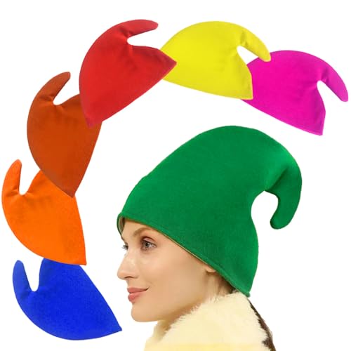 Foreverup 7 Stück Zwergenmützen Neuartig, Lustiges Halloween Kostüm, Bunte Zipfelmütze Zwerg, Wichtelmützen, Elfenmütze für Erwachsene Weihnachten Kostüm Zwerge Kopfbedeckung Party Zubehör Foreverup 7 Stück Zwergenmützen Neuartig, Lustiges Halloween Kostüm, Bunte Zipfelmütze Zwerg, Wichtelmützen, Elfenmütze für Erwachsene Weihnachten Kostüm Zwerge Kopfbedeckung Party Zubehör von Foreverup
