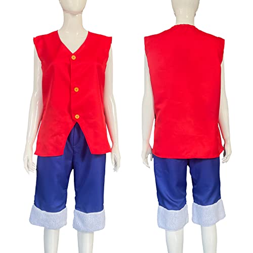 Monkey D.Luffy Cosplay Kostüm, für Rollenspiele und Halloween Verkleidungspartys von Forgemith