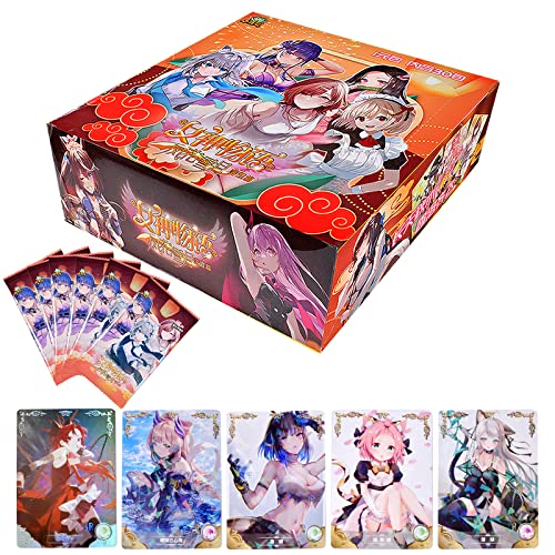 Anime Karten, 150 Anime Waifu Trading Cards, Sammelkarten Anime Solitaire，Anime Mädchen Transaction Card 1-Yuan Set Serie, Sammlung von Studenten Fans und Anime Enthusiasten von Forhome