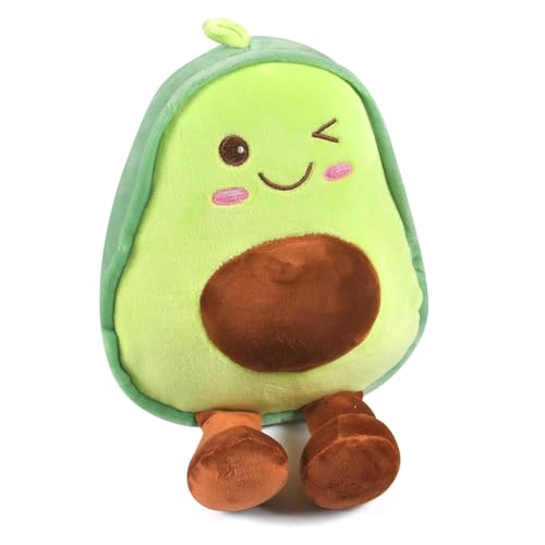 Forhome Avocado Kuscheltier 30cm, Avocado Spielzeug,Süßes Weiches Obst Gefülltes Kissen für Mädchen Jungen von Forhome