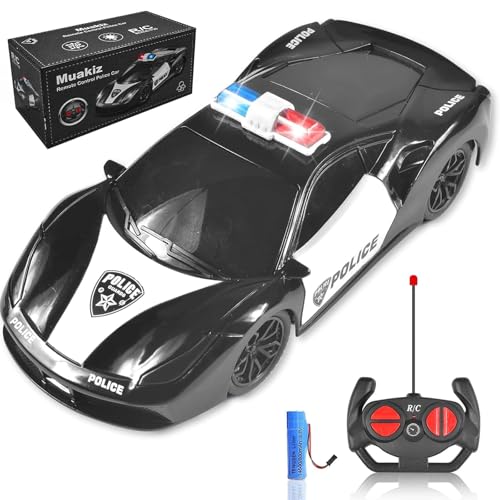 Forhome Ferngesteuertes Auto 1:22 Auto Spielzeug Polizeiauto mit Fernbedienung für Junge Mädchen Geschenk Kinderspielzeug mit Aufladbarer Batterie & Polizei Licht RC Cars Spielzeug von Forhome