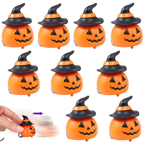 Forhome 9 Stück Halloween Spielzeugauto Set, Halloween Mitgebsel Kinder, Halloween Spielzeug Kinder, Halloween Zurückziehen Spielzeug für ab 3 Jahre Kinder Halloween Ueberraschung Party Geschenk von Forhome