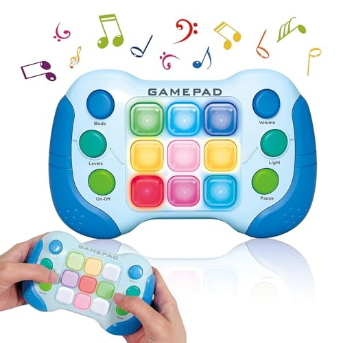 Forhome Handheld Spielkonsole, Push Pop Handheld Spiel, Schnelle Puzzle-Spielmaschine mit 5 Modi, Geschenk für Jungen, Mädchen, Teenager (Blau) von Forhome