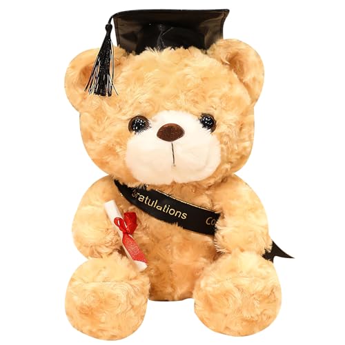 Forhome Teddybär Plüschtier,Examensbär,Personalisierter Abschluss-Teddybär,Graduation Gift,Bachelor Geschenk,Bestandene Prüfung Geschenk,Geschenke zum Bachelor Abschluss von Forhome