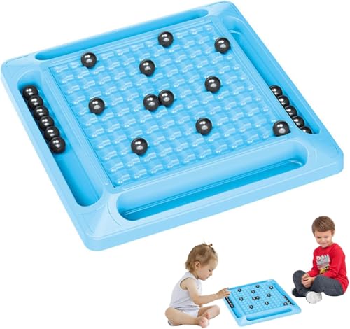 Magnetisches Schachspiel, Magnetic Chess Game, Kampfschach mit Magnetisch, Magnetisches Kinderschachspielzeug, Magnetic Schachspiel, Magnetisches Stein-Brettspiel für Kinder von Forhome