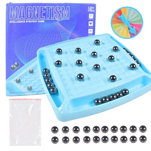 Magnetisches Schachspiel, Magnetic Chess Game, Kampfschach mit Magnetisch, Magnetisches Kinderschachspielzeug, Magnetic Schachspiel, Magnetisches Stein-Brettspiel für Kinder von Forhome