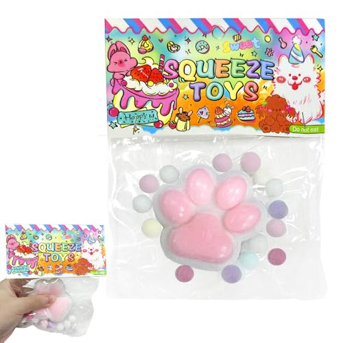 Taba Squishy, 1 Stück Squishy Toy, Squeeze Spielzeug, Squeeze Toy, Anti Stress Spielzeug, Squishy Cat Toy, Kawaii Stress Squeeze Toy, Stressbälle, für Kinder und Erwachsene（Weiß） von Fortivae