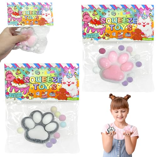 Taba Squishy, 2 Stück Squishy Toy, Squeeze Spielzeug, Squeeze Toy, Anti Stress Spielzeug, Squishy Cat Toy, Kawaii Stress Squeeze Toy, für Kinder und Erwachsene（Schwarz und Weiß） von Fortivae