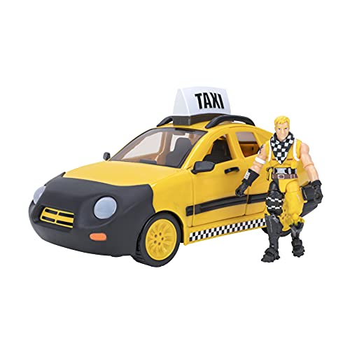 Fortnite FNT0817 Joy Ride Fahrzeug Taxi Cab, inklusive beweglicher Actionfigur, Spielzeug ab 8 Jahren von Fortnite