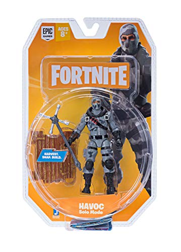 Fortnite FNT0096 - Mode Solo Modus Figur Havoc, Action Figur ca. 10 cm groß, mit Waffe und Ständer von Fortnite