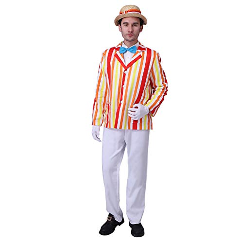 Fortunehouse Bert Cosplay Erwachsene Kostüm Mary Poppins Filmkostüm Uniform für Halloween von Fortunehouse