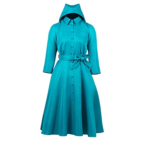 Fortunehouse Damen Ratched Cosplay Kostüm Blaue Krankenschwester Cosplay Uniform für Erwachsene von Fortunehouse