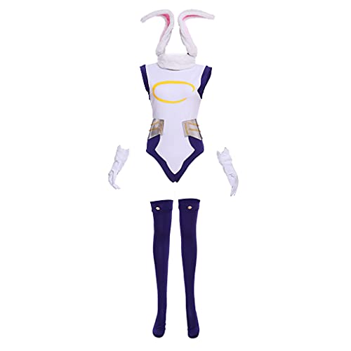 Fortunehouse My Hero Academia Rabbit Hero: Mirko Cosplay kostüm Boku no Hero Akademia Rumi Usagiyama Cosplay Kostüm Kampfanzug Outfit für Halloween von Fortunehouse