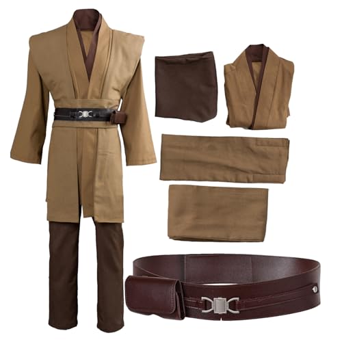 Fortunezone Jedi TUNIC Cosplay Kostüm Braun Version Ohne Umhang S von Fortunezone