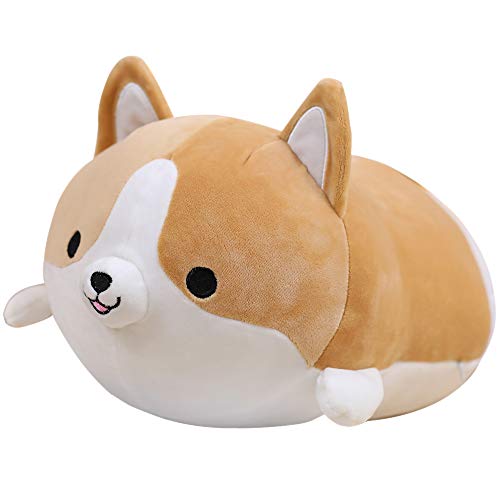 Anime Plushie Shiba Inu Hugging Pillow Shiba Plushie Toy Cute Corgi Plushie Kuscheltier Hund Tiere Spielzeug Süßer Plüsch Shiba Inu Spielzeug Plüschtier Weicher Plüsch Liegend Schlafplüsch 19,6 zoll von Fortuning's JDS