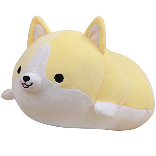 Kuscheltier Hund, Tiere Spielzeug Süßer Plüsch Shiba Inu Spielzeug Plüschtier Weicher Plüsch Liegend Schlafplüsch Große Gefüllten Corgi Spielzeug Kinder Geschenke Püppchen Anime Plushie 19,6 zoll von Fortuning's JDS