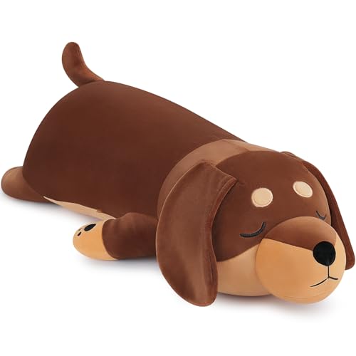 Plüschtier Dachshund Kuscheltier Dachshund Stofftier Hund Plüsch Kawaii Kuscheltier Dachshund Plüschtier, plüschtiere Anime Umarmungskissen Anime Dachshund Plüsch Hund Groß 29,9 zoll Spielzeug von Fortuning's JDS