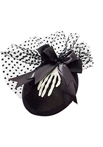 fancy dress warehouse Skeleton Mini Hat with Clip von Forum Novelties