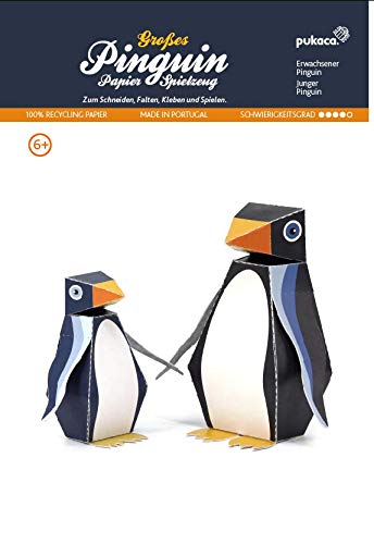 Forum Traiani Pinguin Groß - Polartiere 2 Stk., Bastelbogen für Papiermodelle, Karton-Modellbau, Basteln mit Papier für Jungen und Mädchen von Forum Traiani