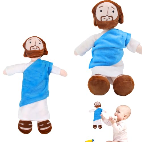 Fosoloni Jesus Plush,Jesus Kuscheltier,My Friend Jesus PlüSchpuppe,Christus Religiöser Retter Jesus Kuscheltier,Stoff Jesu für Partyzubehör,Weihnachts,Ostern,für Kinder Frauen Männer von Fosoloni