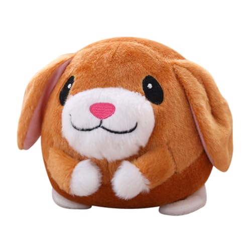 Fossthiroy Active Moving Pet Plush Interactive Dog Toys, Moving Dog Ball Toy, Washable Cartoon Pig Plush Sound Electronic Dog Toy H von Fossthiroy