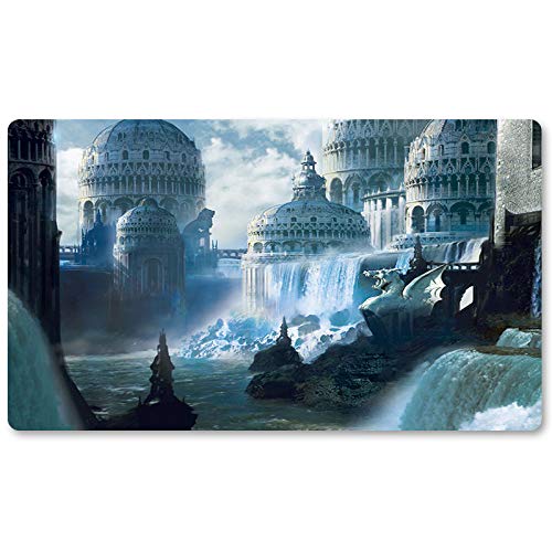 182- Brettspiel MTG Spielmatten+Kostenlose wasserdichte Tasche,TCG Card Game Table Mat Größe 60X35CM, Mouse Pad kompatibel mit Digimon MTG TCG CCG RPG von Four leaves