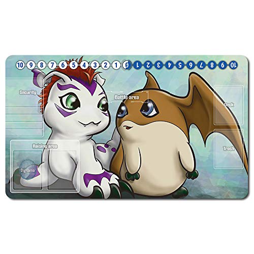 631026 - Trading Card Game Brettspiel TCG Playmat Tischmatte Spiele Größe 60 x 35 cm Mauspad Spielmatte für Digimon TCG CCG von Four leaves