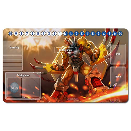 692915 - Trading Card Game Brettspiel TCG Playmat Tischmatte Spiele Größe 60 x 35 cm Mauspad Spielmatte für Digimon TCG CCG von Four leaves