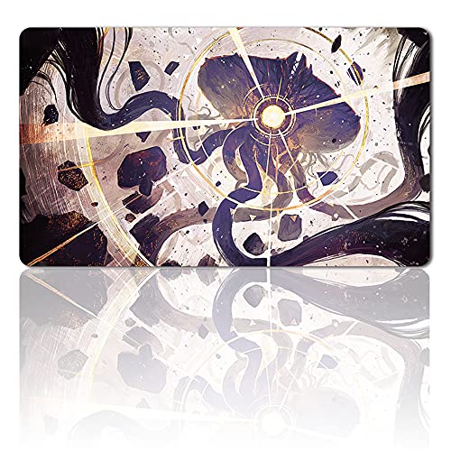 All is DUST,DE - Brettspiel MTG Spielmatten+Kostenlose wasserdichte Tasche,TCG Card Game Table Mat Größe 60X35CM, Mouse Pad kompatibel mit Digimon MTG TCG CCG RPG von Four leaves