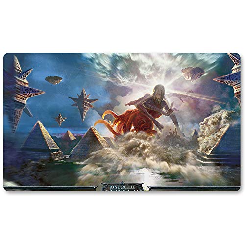 All is Dust,DE - MTG Spielmatten+Kostenlose wasserdichte Tasche,MTG Playmate Table Mat Größe 60X35CM, MTG Mouse Pad kompatibel mit MTG TCG CCG RPG von Four leaves