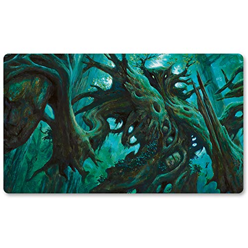 Anax Duels The Ragebloo,DE - Brettspiel MTG Spielmatten+Kostenlose wasserdichte Tasche,TCG Card Game Table Mat Größe 60X35CM, Mouse Pad kompatibel mit Digimon MTG TCG CCG RPG von Four leaves