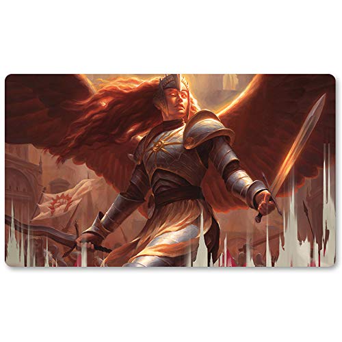 Aurelia, Exemplar of Justice,DE - MTG Spielmatten+Kostenlose wasserdichte Tasche,MTG Playmate Table Mat Größe 60X35CM, MTG Mouse Pad kompatibel mit MTG TCG CCG RPG von Four leaves