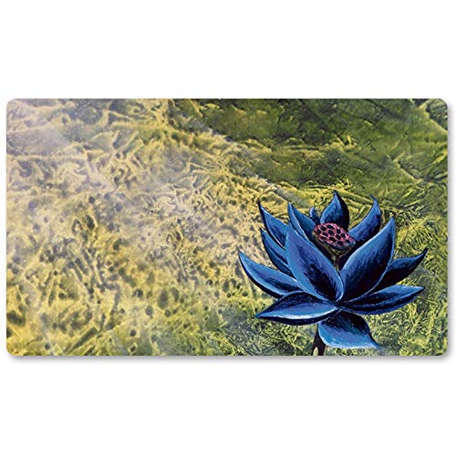 Black Lotus (2),DE - MTG Spielmatten+Kostenlose wasserdichte Tasche,MTG Playmate Table Mat Größe 60X35CM, MTG Mouse Pad kompatibel mit MTG TCG CCG RPG von Four leaves