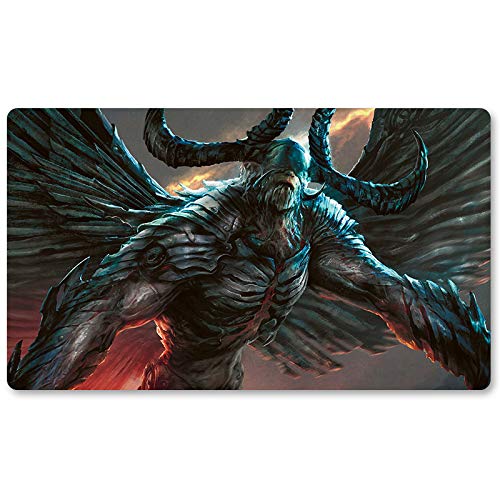 Carnifex Demon(1,DE - Brettspiel MTG Spielmatten+Kostenlose wasserdichte Tasche,TCG Card Game Table Mat Größe 60X35CM, Mouse Pad kompatibel mit Digimon MTG TCG CCG RPG von Four leaves