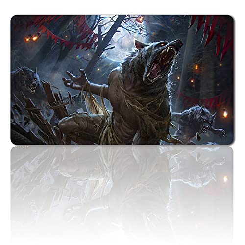 DE,DE - MTG Spielmatten+Kostenlose wasserdichte Tasche,MTG Playmate Table Mat Größe 60X35CM, MTG Mouse Pad kompatibel mit MTG TCG CCG RPG von Four leaves