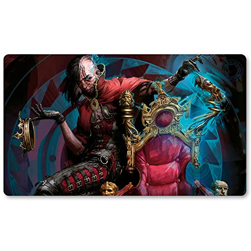 Dark Confidant,DE - MTG Spielmatten+Kostenlose wasserdichte Tasche,MTG Playmate Table Mat Größe 60X35CM, MTG Mouse Pad kompatibel mit MTG TCG CCG RPG von Four leaves