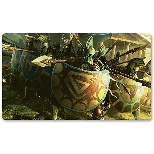 Defend The Hearth,DE - MTG Spielmatten+Kostenlose wasserdichte Tasche,MTG Playmate Table Mat Größe 60X35CM, MTG Mouse Pad kompatibel mit MTG TCG CCG RPG von Four leaves