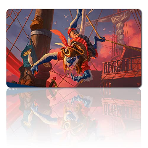 Dockside EXTORTIONIST,DE,DE - MTG Spielmatten+Kostenlose wasserdichte Tasche,MTG Playmate Table Mat Größe 60X35CM, MTG Mouse Pad kompatibel mit MTG TCG CCG RPG von Four leaves