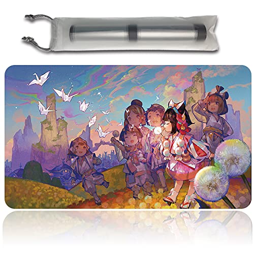 Farewell - MTG Spielmatten+Kostenlose wasserdichte Tasche,MTG Playmate Table Mat Größe 60X35CM, MTG Mouse Pad kompatibel mit MTG TCG CCG RPG von Four leaves