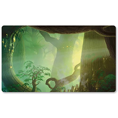 Fores,Brettspiel MTG Spielmatten+Kostenlose wasserdichte Tasche,TCG Card Game Table Mat Größe 60X35CM, Mouse Pad kompatibel mit Digimon MTG TCG CCG RPG von Four leaves