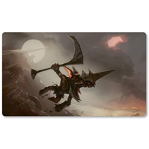 Four leaves Goblin Wardriver,DE - MTG Spielmatten+Kostenlose wasserdichte Tasche,MTG Playmate Table Mat, MTG Mouse Pad,Dustproof and Waterproof for Supporting MTG Combat von Four leaves