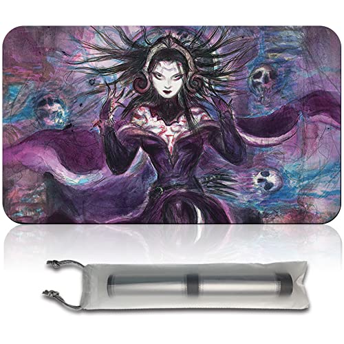 Four leaves Liliana, DREADHORDE General - MTG Spielmatten+Kostenlose wasserdichte Tasche,MTG Playmate Table Mat, MTG Mouse Pad,Dustproof and Waterproof for Supporting MTG Combat von Four leaves