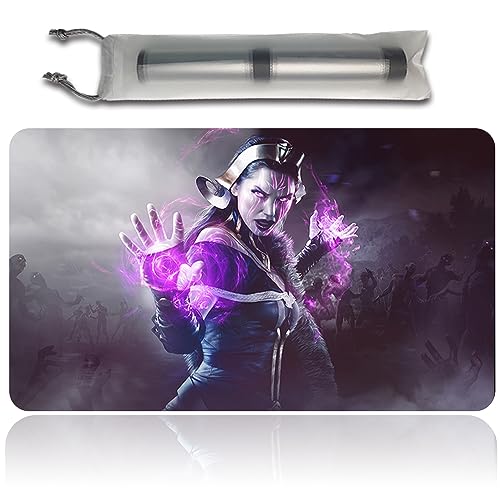 Four leaves Liliana,DE - MTG Spielmatten+Kostenlose wasserdichte Tasche,MTG Playmate Table Mat, MTG Mouse Pad,Dustproof and Waterproof for Supporting MTG Combat von Four leaves