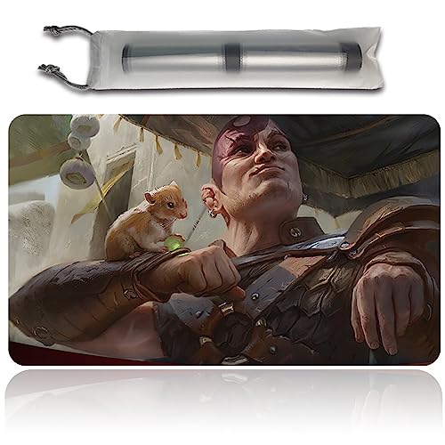 Four leaves MINSC & Boo, Timeless Heroes,DE,DE - MTG Spielmatten+Kostenlose wasserdichte Tasche,MTG Playmate Table Mat, MTG Mouse Pad,Dustproof and Waterproof for Supporting MTG Combat von Four leaves