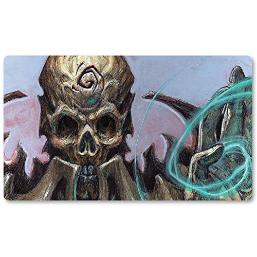 Necropotenc,DE - Brettspiel MTG Spielmatten+Kostenlose wasserdichte Tasche,TCG Card Game Table Mat Größe 60X35CM, Mouse Pad kompatibel mit Digimon MTG TCG CCG RPG von Four leaves