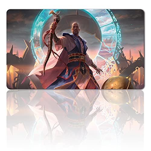 Four leaves TEFERI, WHO Slows The Sunset - MTG Spielmatten+Kostenlose wasserdichte Tasche,MTG Playmate Table Mat, MTG Mouse Pad,Dustproof and Waterproof for Supporting MTG Combat von Four leaves