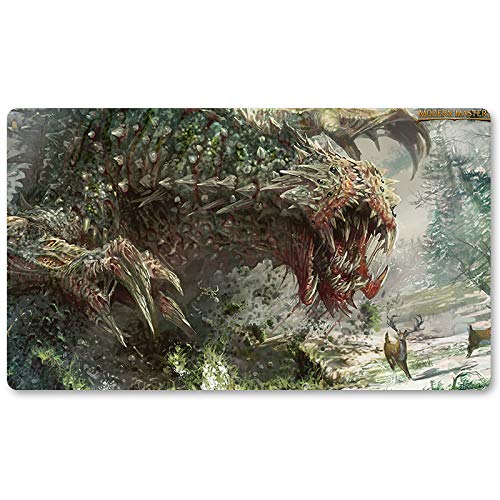 Four leaves Tarmogoyf,DE - MTG Spielmatten+Kostenlose wasserdichte Tasche,MTG Playmate Table Mat, MTG Mouse Pad,Dustproof and Waterproof for Supporting MTG Combat von Four leaves