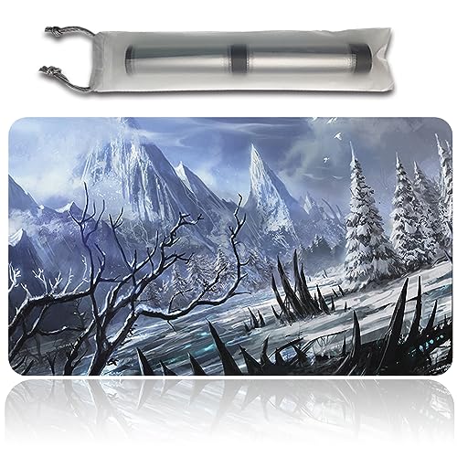 Four leaves Wooded Foothill - MTG Spielmatten+Kostenlose wasserdichte Tasche,MTG Playmate Table Mat, MTG Mouse Pad,Dustproof and Waterproof for Supporting MTG Combat von Four leaves