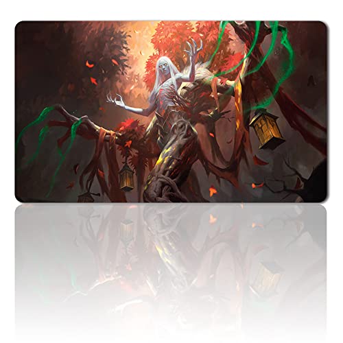 Four leaves Wrenn and Seven,DE - MTG Spielmatten+Kostenlose wasserdichte Tasche,MTG Playmate Table Mat, MTG Mouse Pad,Dustproof and Waterproof for Supporting MTG Combat von Four leaves